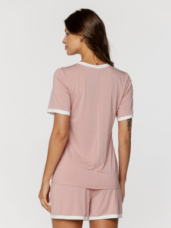 Пижама с шортами Coco Trim трикотажная, телесный, арт. 262C313/B_ROSA 424