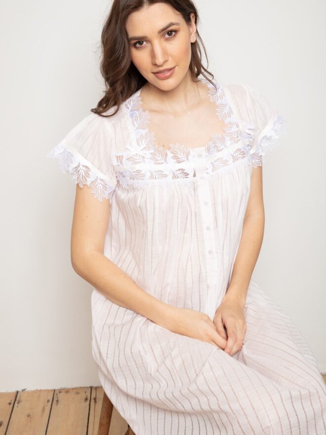 Сорочка Cottonreal  Bev, нежно розовый, большие размеры, арт. bev/B_pale pink